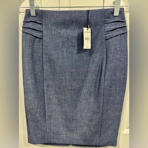 Express Women's Denim Blue Pencil Skirt